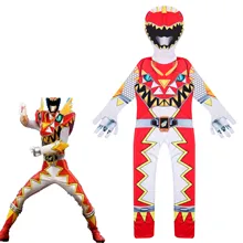 Power Rangers/маскарадные костюмы на Хэллоуин для детей; необыкновенная командная одежда; детские комбинезоны для мальчиков и девочек; комплект праздничной одежды