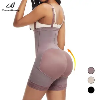 

Lover Beauty Women Butt lifter Plus Size Tummy Control Pantiess Waist Trainer Booty Lift Pulling Girdle Body Shaper Bodysuits