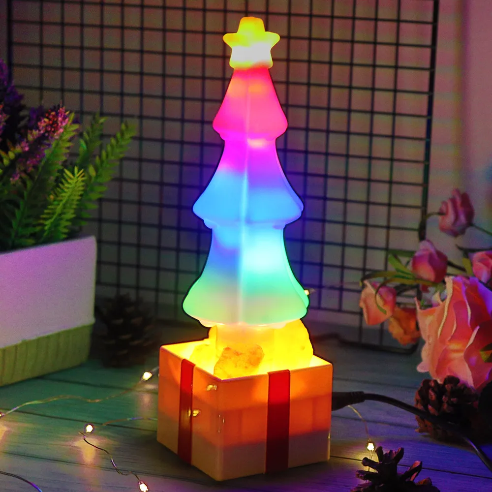 

LED Holiday Lighting Festival Christmas Tree Shaped LED Lights Kids Night Lamp Christmas Decorations for Home Shop Xmas Gifts