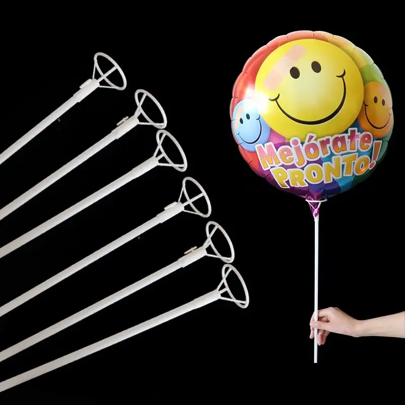 

20Pcs/Lot 40cm White PVC Balloons Holder Sticks with Clip Latex Balloon Stick Birthday Wedding Party Supplies Kids Party Decor