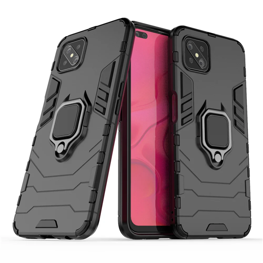 Luxury Ring Armor Shockproof Case with Stand - Enhanced Protective Phone Cover