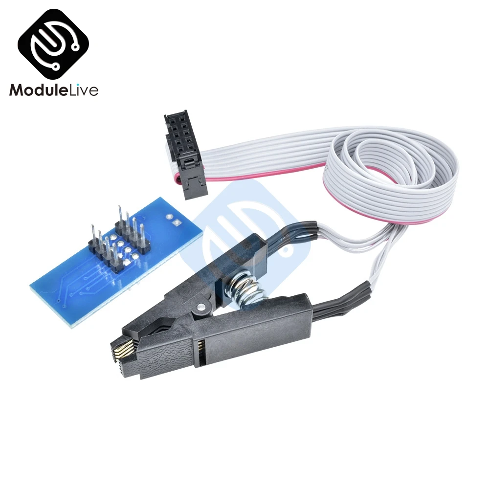 CH340G CH341 24 25 серии флэш-память EEPROM BIOS USB программатор SOP8 SOIC8 SOP Формат Флэш-чип IC тестовые зажимы разъем Adpter инструменты