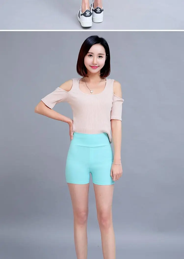 nike running shorts Anti-light Cotton Shorts Women 2020 Summer Plus Size High Waist Stretch Short Feminino Spodenki Damskie Pantalones Cortos Mujer lululemon shorts