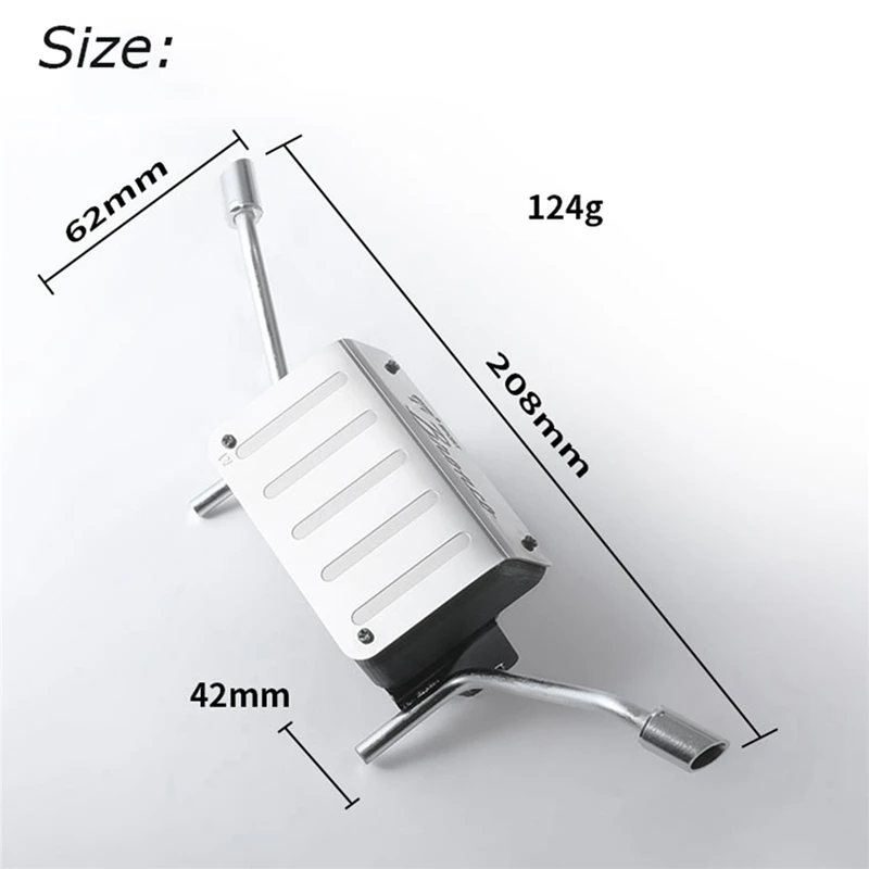 

Hot Metal Simulation Fuel Tank For Dj Traxxas Trx-4 Trx4 Exhaust Pipe Djc-9158 For Land Rover Rc Car Modification Parts