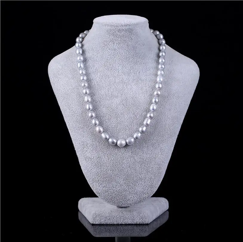 2 Новое ожерелье 930++ натуральный жемчуг 7-8 короткое ожерелье бусы - Metal Color: 2