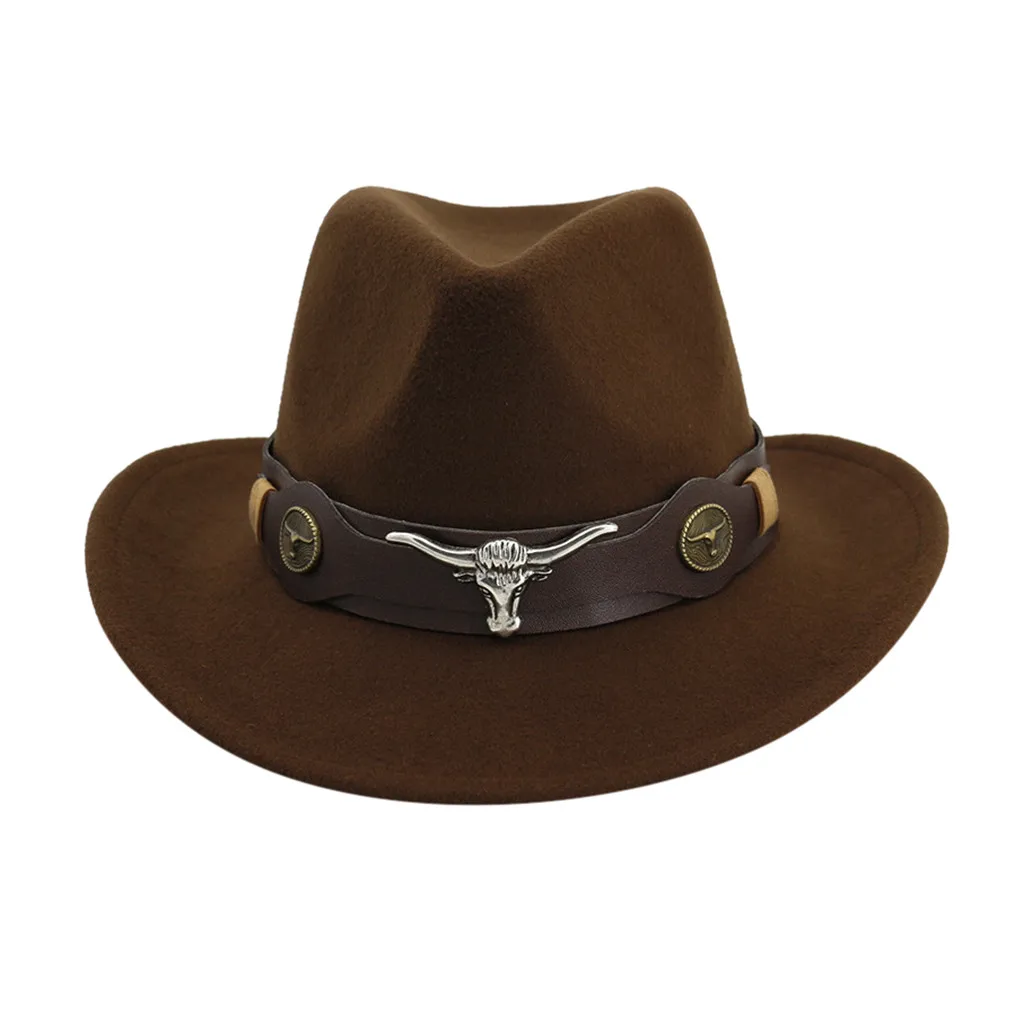 Мужская и женская зимняя Ковбойская шапка Sombrero Hombre тканая Западные Ковбойские