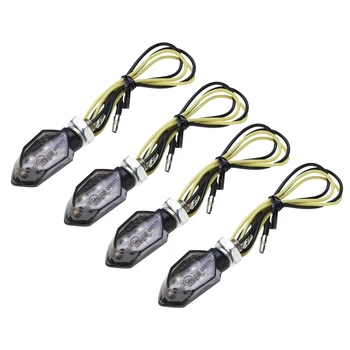 

4 Pieces LED Display Motorcycle Universal LED Display Daytime Running Lights Motorcycle Turn Signals