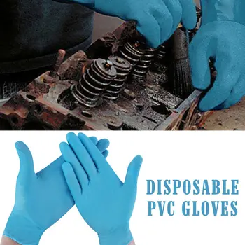 

Disposable Pvc Gloves Elasticity And Soft Texture Five Fingers Fit Tightly Wear Comfortably And Flexibly 100 Pcs