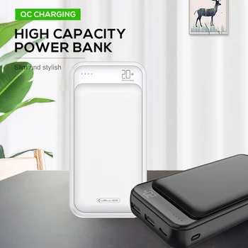 

Jellico Power Bank 20000mAh Portable Charging Poverbank Mobile Phone External Battery Charger Powerbank 20000 mAh for Xiaomi Mi