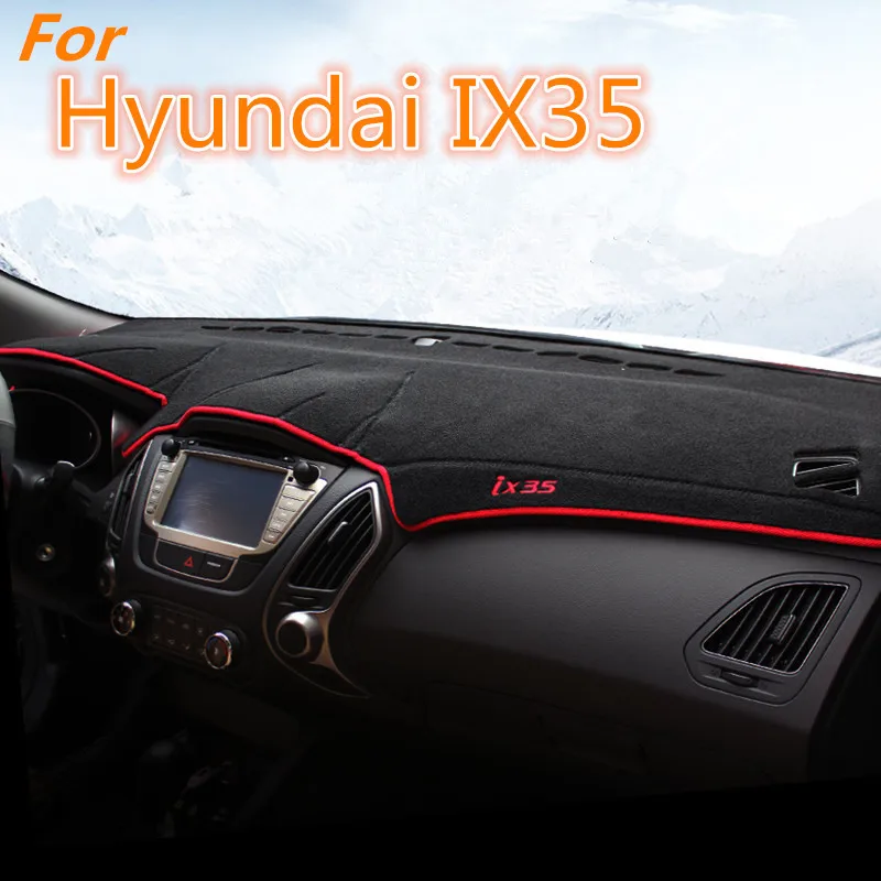 

Automobile Instrument Panel Shading Pad Car Dashboard Avoid Light Pad Dark Mat For Hyundai IX35 2010-2013 2014 2015