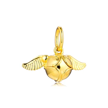 

Golden Snitch Pendant 925 Silver Beads For Jewelry Making Woman Fashion Charms Fits European DIY Bracelets & Bangle