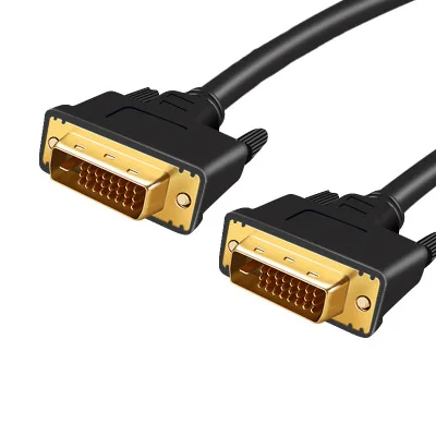 RIVOER DVI кабель для передачи данных 24+ 1 кабель для подключения видео высокой четкости компьютерного монитора папа-папа 1,5 м DVI кабель
