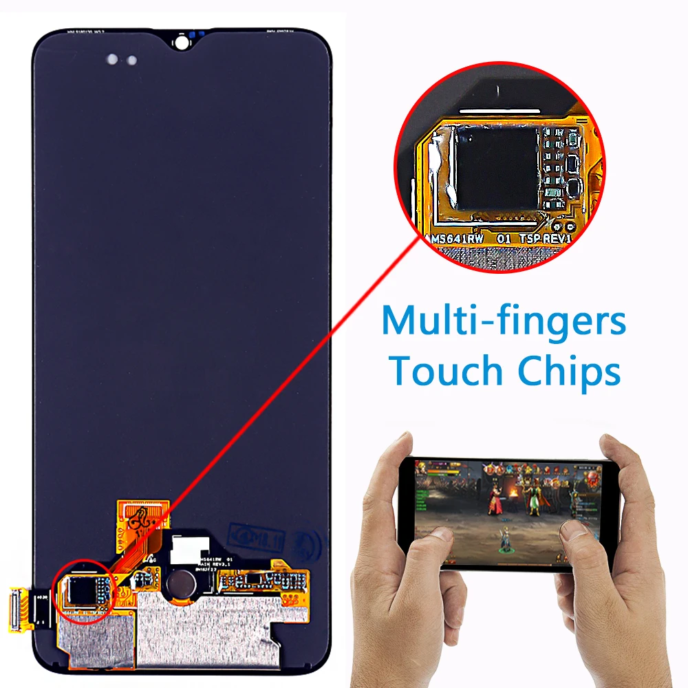 Fansu AMOLED ЖК дисплей для Oneplus 6T A6010 A6013 сенсорный экран 6 41 дюймов дигитайзер в сборе