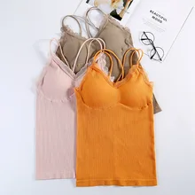 Женское хлопковое нижнее белье, мягкий жилет с открытой спиной, топы без рукавов с перекрестными ремешками, мягкое комфортное нижнее белье, женское нижнее белье# F