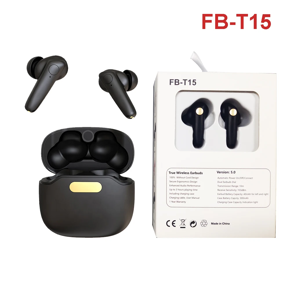 FB T15 Top Беспроводные наушники с резиновой отделкой мини супер качество звука Bluetooth