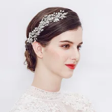 Свадебный головной убор, модный головной убор невесты, перо, стразы, блестящие роскошные женские подвески, ювелирный головной убор для невесты TS107
