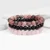 3pcs/set 8mm Natural Stone Beads Bracelet Set Pink Zebra Rhodonite ...