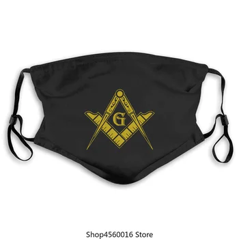 

Golden Freemason Mason Illuminati Medievil carft Guild Mens mask Short Cotton O Neck men mask-in masks from Men's Clothing pm2.5