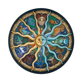 

500 Pcs/Pack Puzzles for Adults Assemble Round Jigsaw Floor Puzzle for Adult Creative DIY Gift Home Decoration
