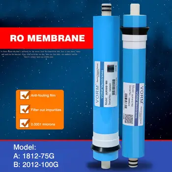 

2020 High Quality Water Purifier Filter Strong Durable Replacement Filter 75G/100G RO Membrane Reverse Osmosis Strainer Accerios