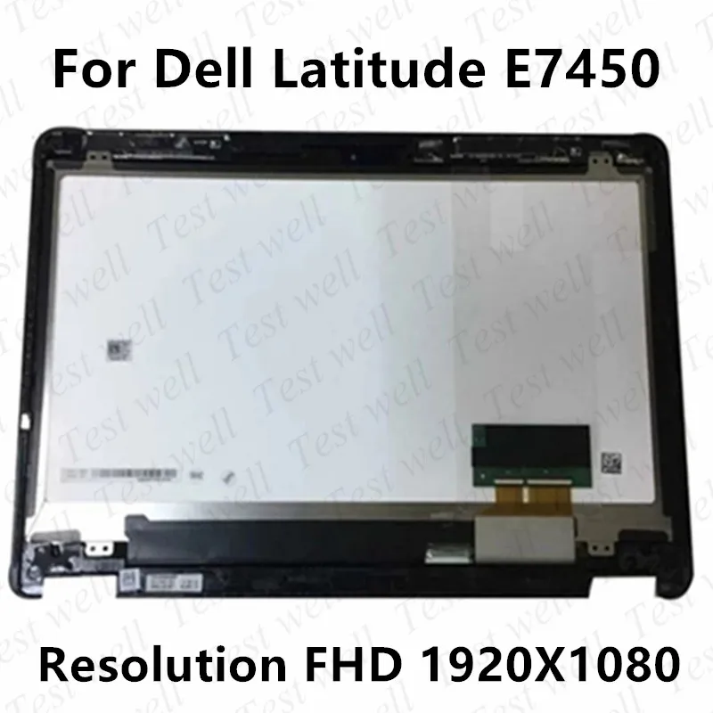 para Dell Latitude Lcd + Toque Lcd de Toque Tela Digitador Assembléia Fhd Lp140wf2 E7450 0vr9h2 3 Computador e Escritório