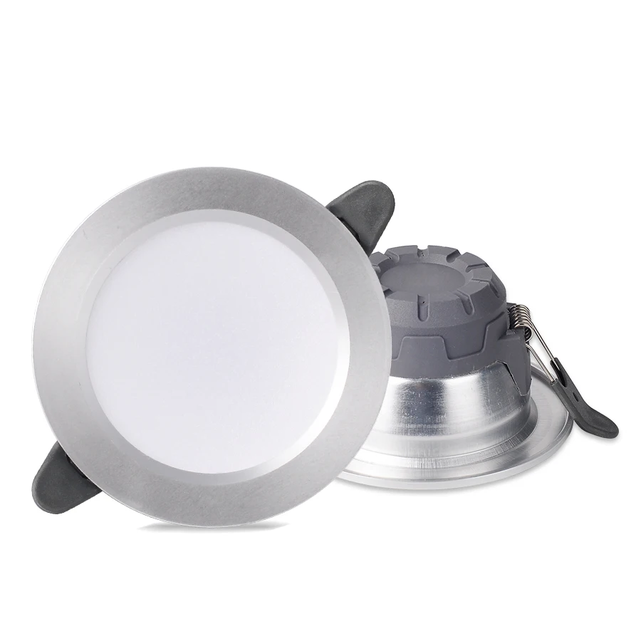 

DINGDIAN LED 220V 3W 3 Color Downlight Discolourable Spot LED Round Recessed Spot Light Led Bedroom Kitchen Indoor Spot Lighting