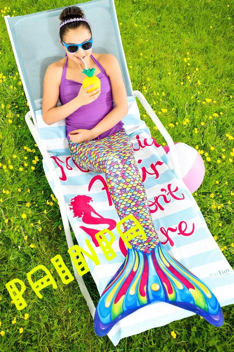 Kids Girls Swimming Mermaid tail Mermaid Costume Cosplay Children Christmas Gift Fantasy Swimsuit can add Monofin Fin