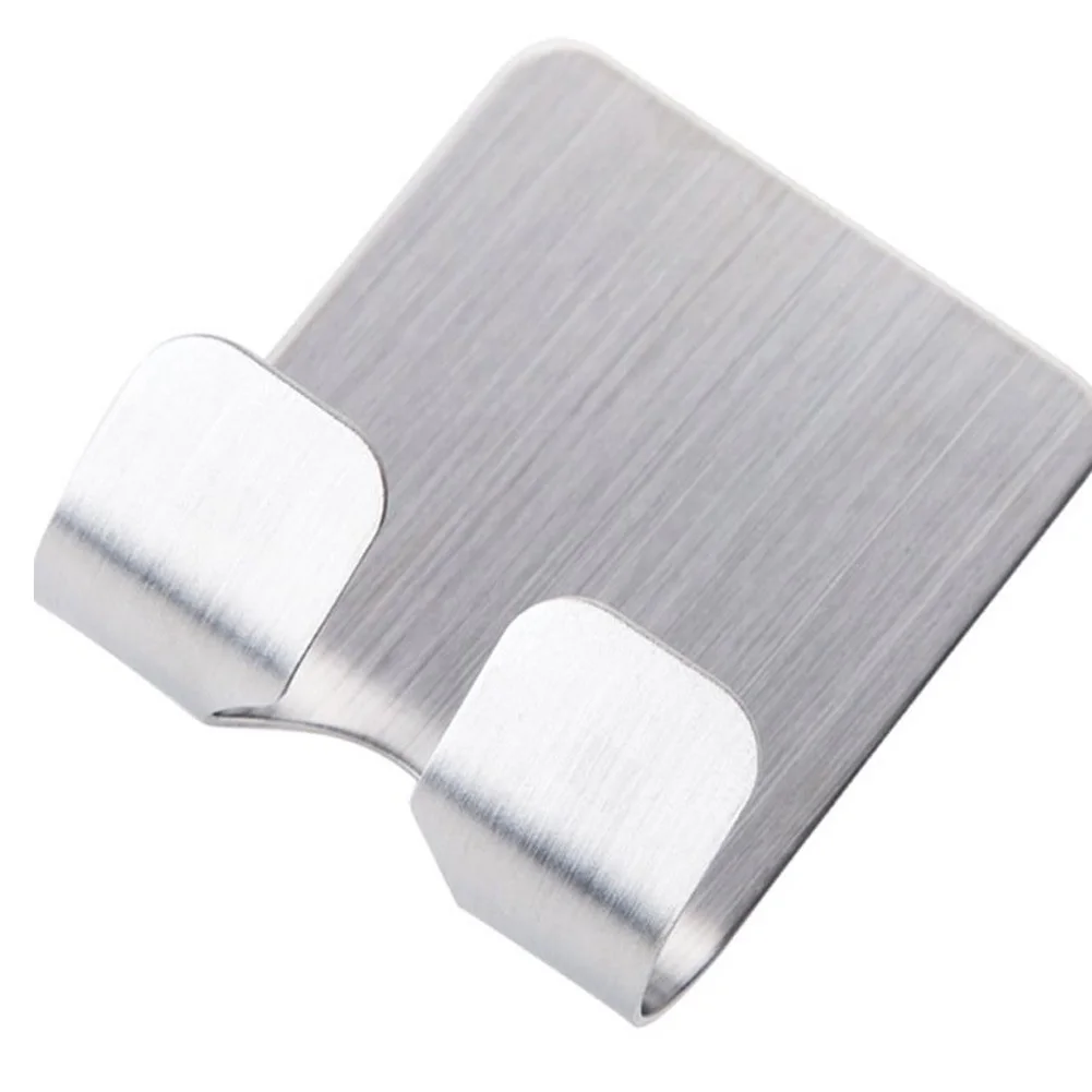 Hanger Socket Rack Self Adhesive Razor Horder Practical Socket Rack Stainless Steel Multifunction Plug Hook Self Adhesive Double