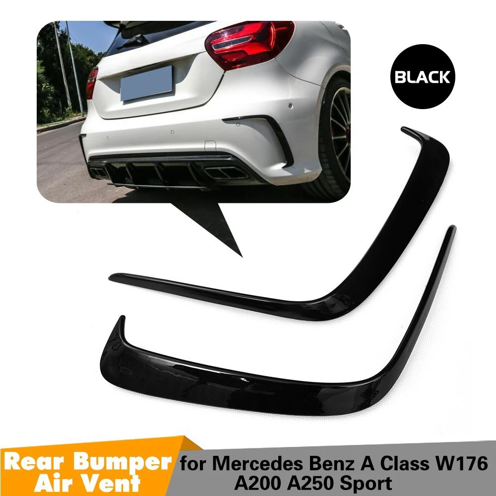 1 пара автомобильные рыхлители для заднего бампера Mercedes Benz W176 A200 A250 2013