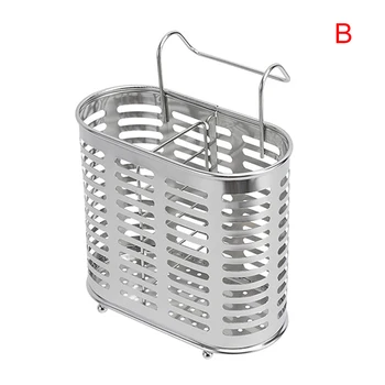

Chopsticks Organizer 304 Stainless Steel Cutlery Caddy Tableware Draining Rack Stand MU8669