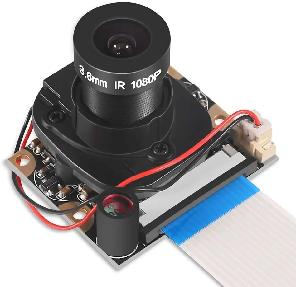 

Raspberry Pi 4 B 3 B+ Camera Module Automatic IR-Cut Switching Day/Night Vision Video Module Adjustable Focus 5MP 1080p