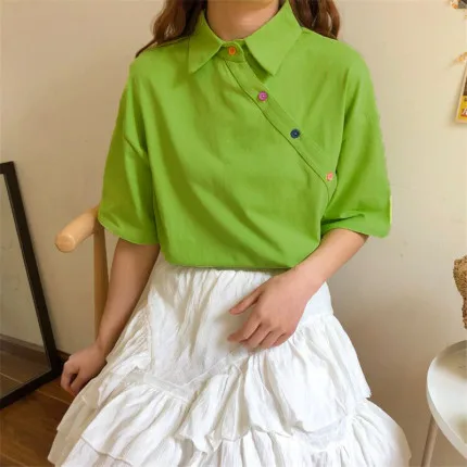 button T green Пользовательские коллекции звеньев - Цвет: button T green