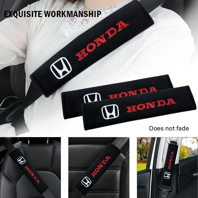2 шт. защитный чехол для ремня безопасности автомобиля Стайлинг Hondas Mugen Power Civic Accord