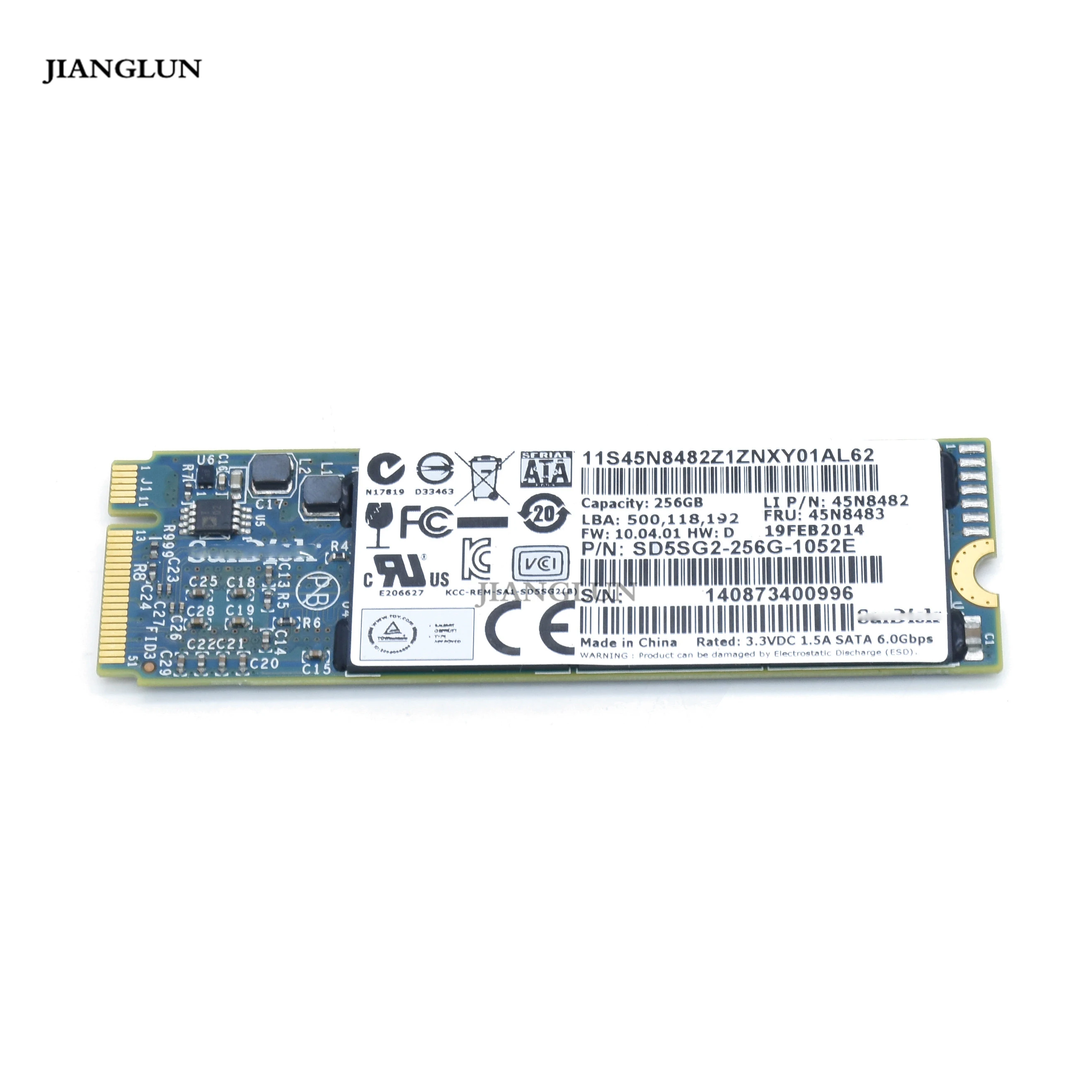 JIANGLUN ноутбук SD5SG2 256G 1052E SSD для Lenovo X1 углеродное поколение 1|Компьютерные кабели и