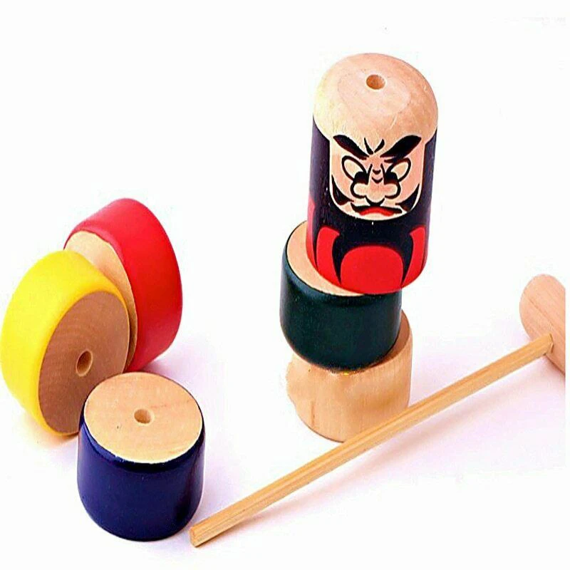 

1 Set Immortal Daruma Halloween Funny Wooden Magic Toy Automatic Assemble Toys GHS99