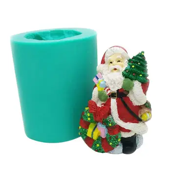 

Christmas Santa Claus Resin Mold Silicone Mold Reusable Crystal Epoxy Mould For DIY Resin Figurines Crafts Mould