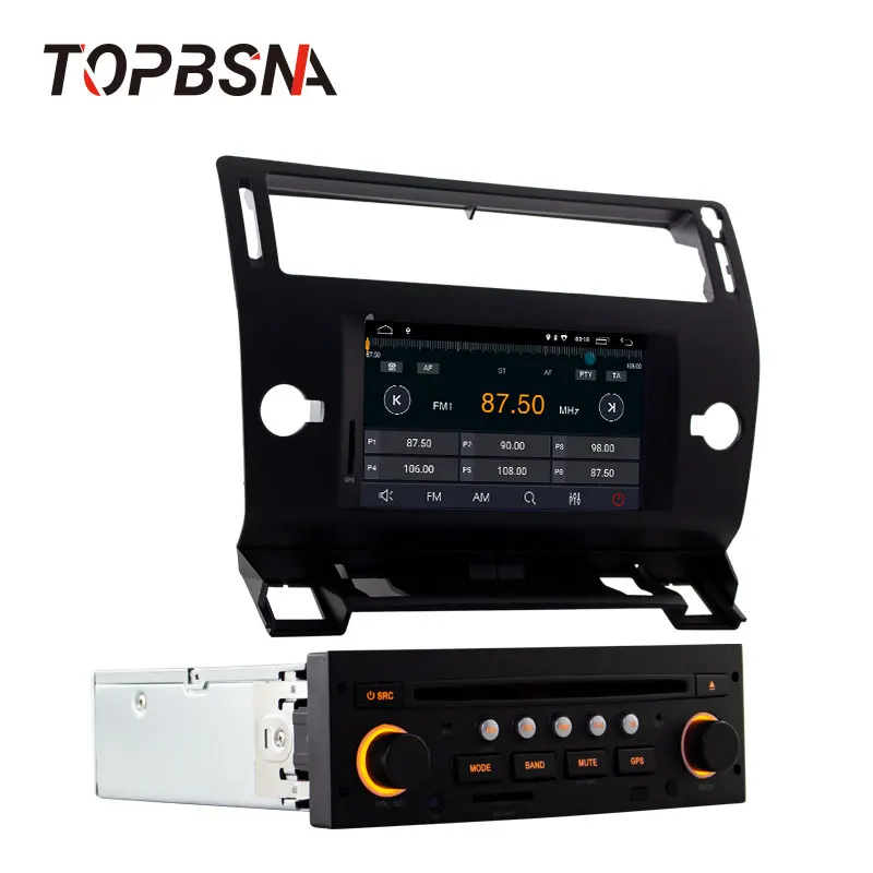 Автомобильный DVD плеер TOPBSNA на Android 10 для Citroen C4 четыре Triumph 2004 2012 GPS навигация