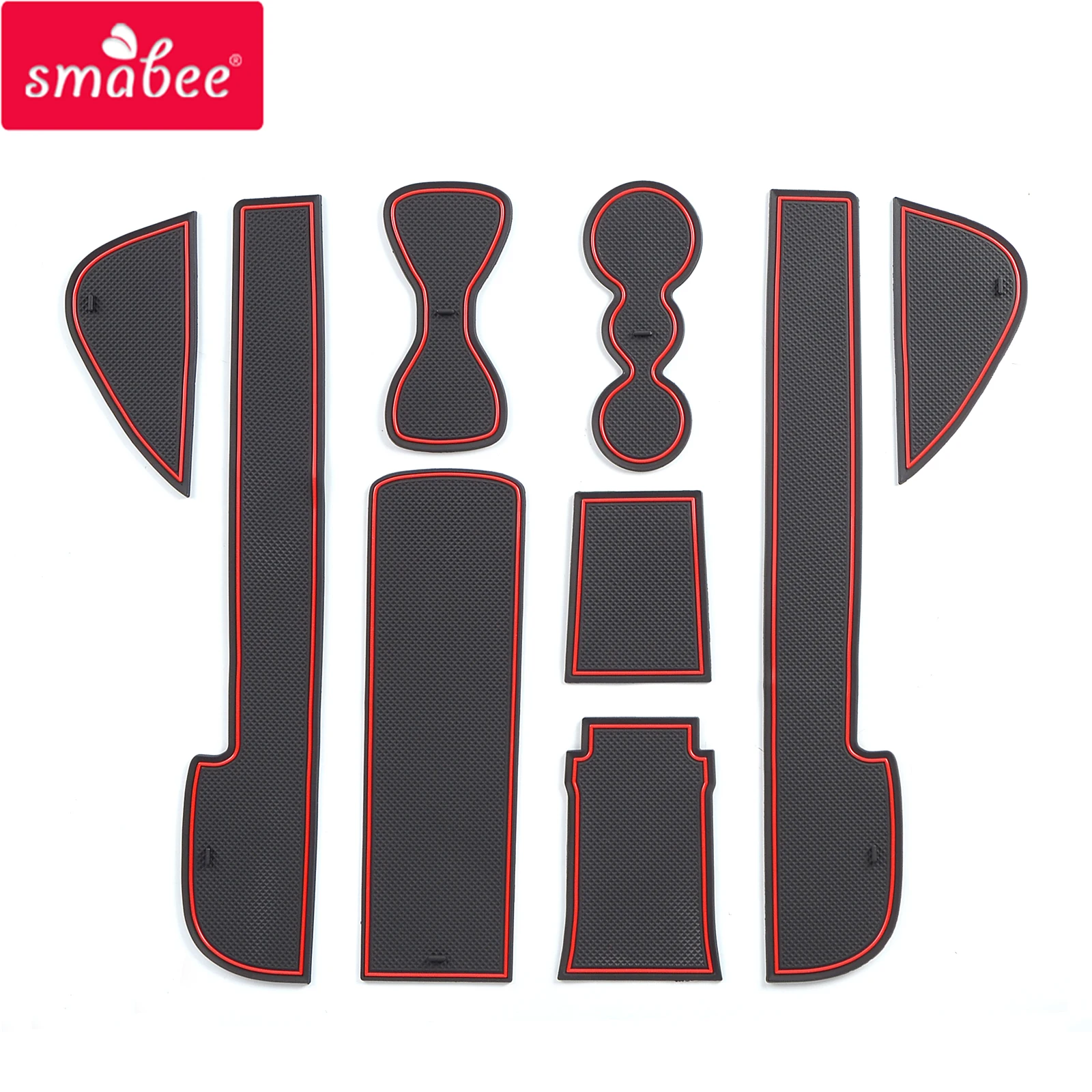 

SAMBEE Anti-Slip Gate Slot Cup Mat For VW ID.3 EV ID3 ID 3 Accessories Rubber Mats Cup Holders Door Groove Non-Slip Pad