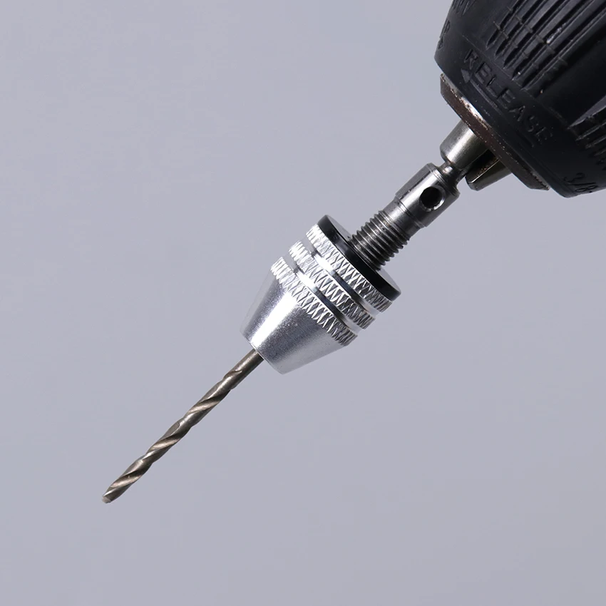 1PC Quick Change Keyless Drill Bit Chuck Hex Shank Adapter Converter Tool Three-Jaw Chuck Electric Grinder Drill Chuck