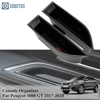 

For Interior Door Handle Storage Barrel Peugeot 3008 2017 2018 2019 2020 Armrest Box Console Holder Tray Organizer Accessories