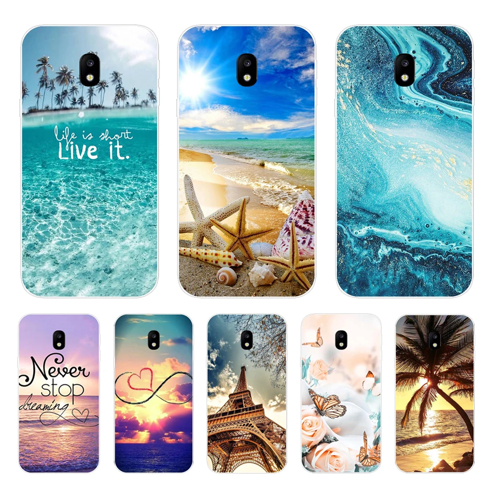 For Samsung Galaxy J7 J5 J3 2017 Soft TPU Silicon Phone Case J330 J530 J730 Back Cover | Мобильные телефоны и аксессуары