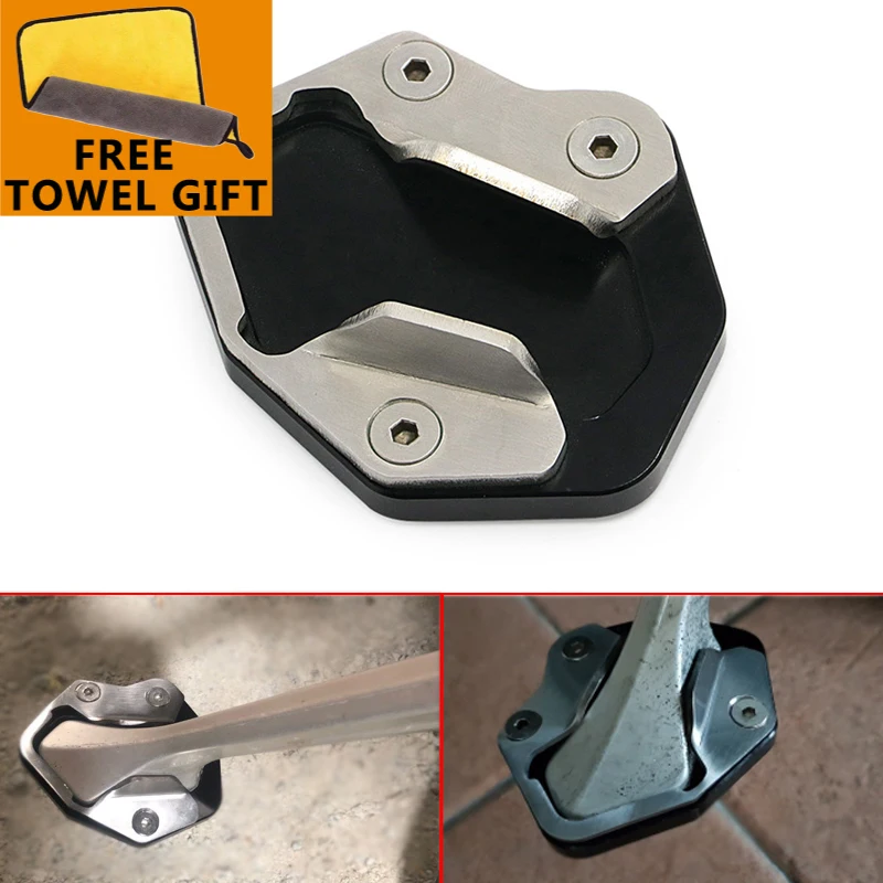 Kickstand Side Stand Support Plate Pad For Triumph Tiger 800 XC 10 14 800 XCx XCa XR XRx XRt 15
