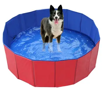 

New 4 Sizes Pet Dog Swimming Pool Foldable PVC Thickened Dog Pool Summer Pet Washing Pond Dog Pet Bathtub Easy to Drainage