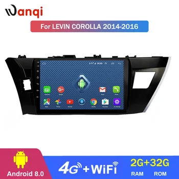 

4G Lte All Netcom wanqi Car Video 10.1 inch for Toyota Levin corolla 2014-2016 GPS Navigation With 2.5D Screen Playstore Wifi
