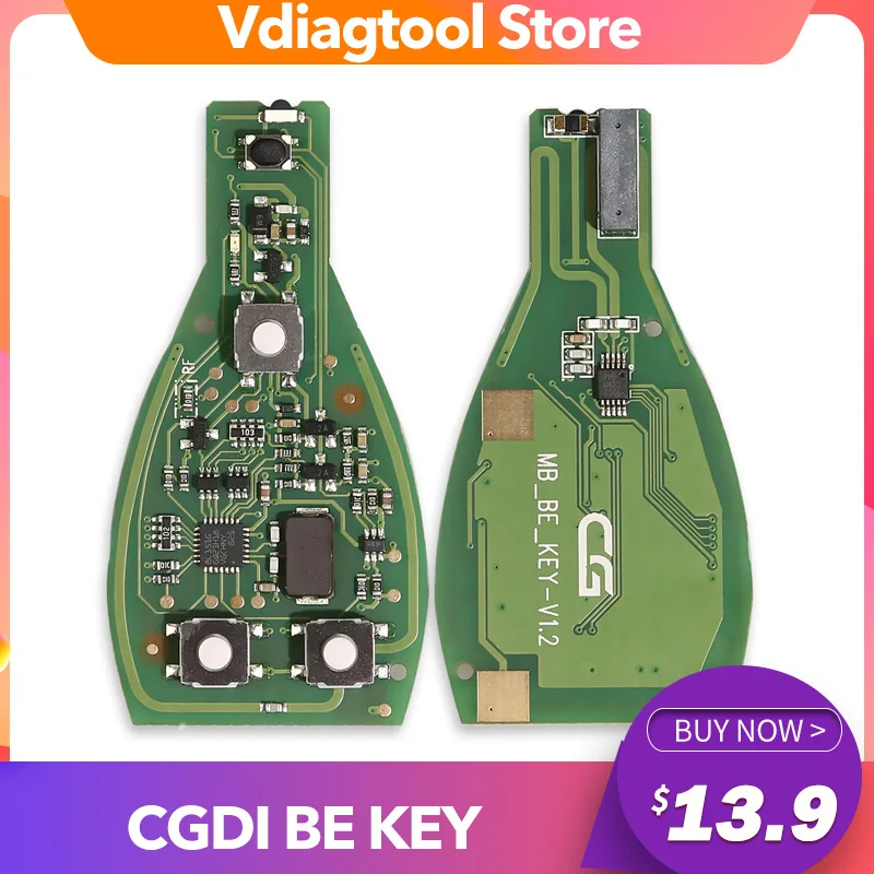 Оригинальный CGDI MB CG BE Key для всех Benz FBS3 315MHZ/433M работает с программатором и получает