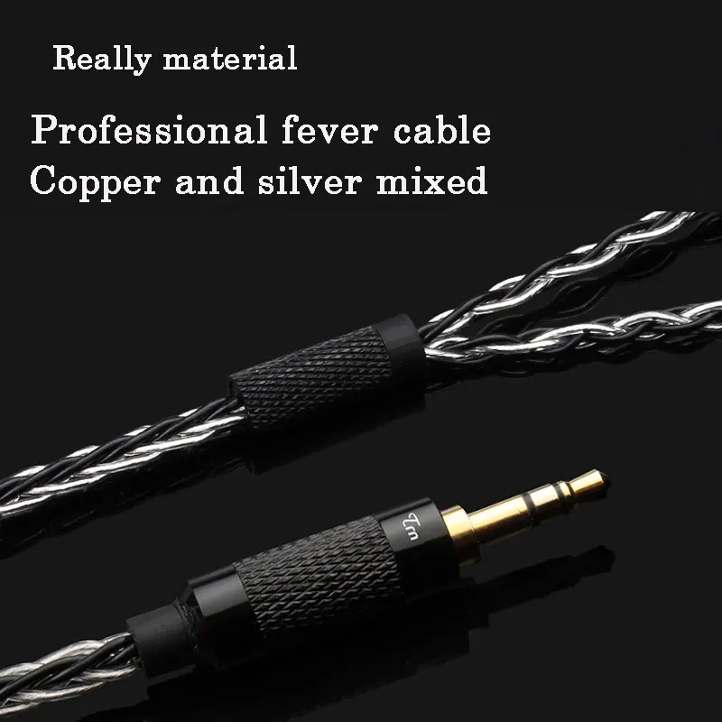 8 Core Upgraded Silver Plated Earphone Cable 3.5mm/2.5mm Plug MMCX /2PIN 0.75mm 0.78mm interface Detachable Replace Cables