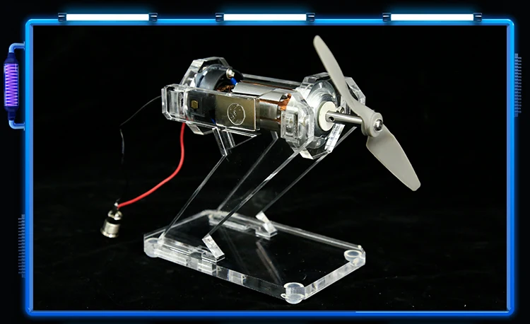 Щетка двигателя демонстрационная модель лопасти вентилятора 12 В/съемный обучающий инструмент наука и техника маленькая производственная игрушка