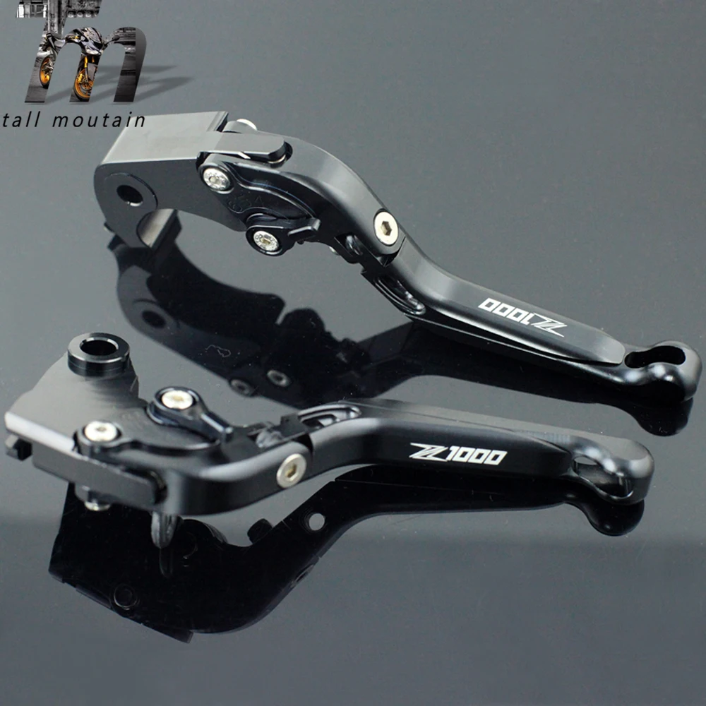 Тормозной рычаг сцепления для KAWASAKI Z1000 2007- 09 10 11 13 14 15 черный мотоцикл Регулируемый складной выдвижной логотип Z 1000