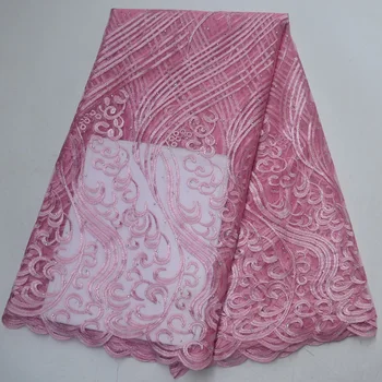 

10 colors (5yards/pc) baby pink African party lace wholesales French net lace fabric with embroidery for party dress PL1018