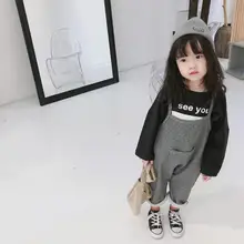 Новое поступление, комбинезон для девочек и мальчиков, высокое качество, осенние длинные штаны для детей 1-7 лет